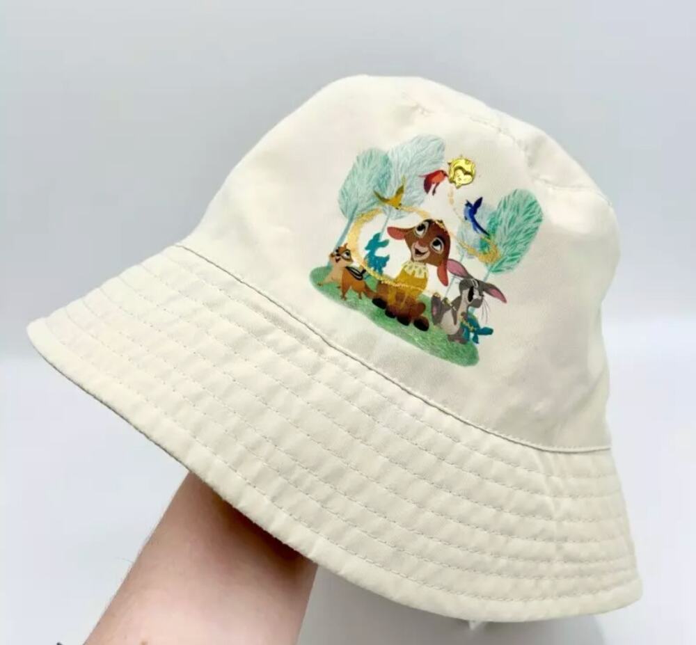 Bob Valentino Disney Parks 2023 ecru animal-print bucket hat